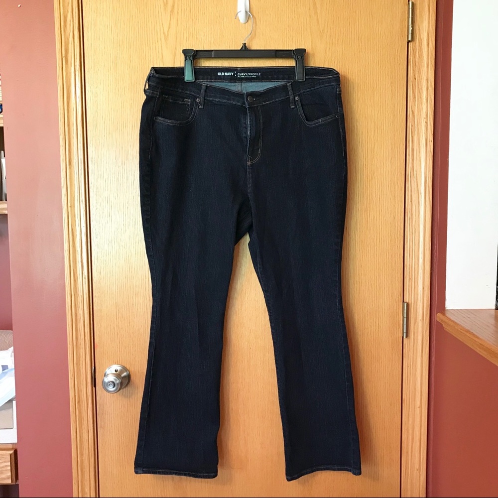 Old Navy boot cut dark wash jeans 18s